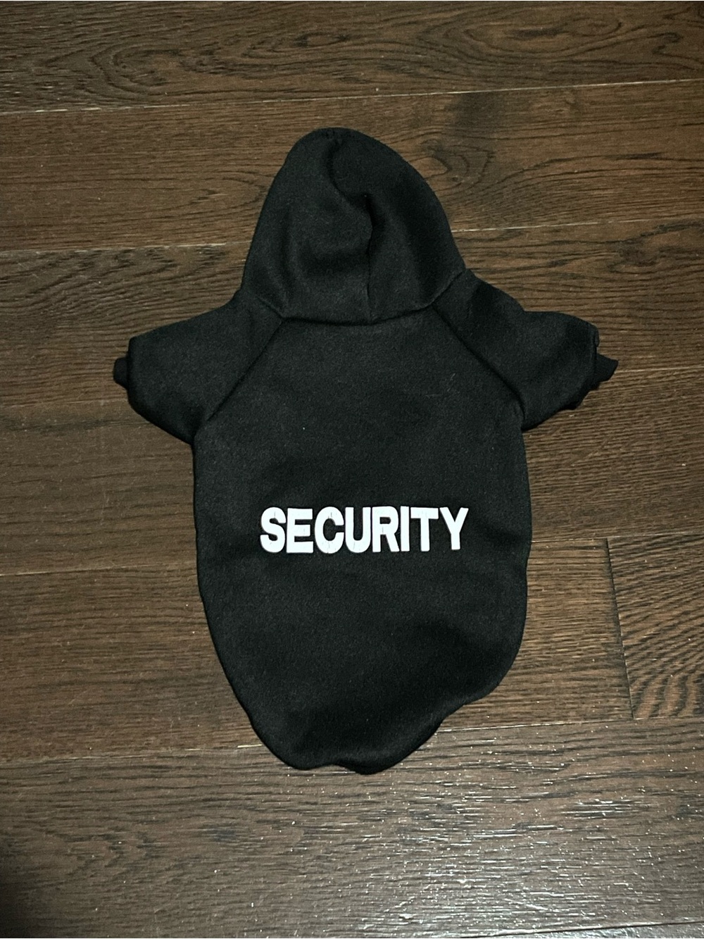 Black "Security" Dog Hoodie - Pet Apparel